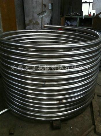 抛光盘管清洁的收口环节